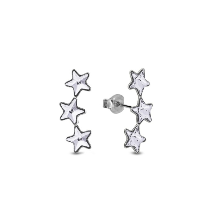 Срібні сережки SPARK Constellation зі Swarovski