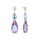 Серебряные серьги SPARK Double Teardrop со Swarovski