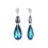 Срібні сережки SPARK Double Teardrop зі Swarovski