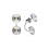 Срібні сережки SPARK Netta зі Swarovski