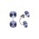Срібні сережки SPARK Netta зі Swarovski