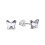 Срібні сережки SPARK Butterfly 8 мм зі Swarovski