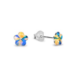 Срібні пусети SPARK Small Flower зі Swarovski