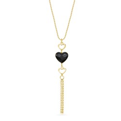 Серебряный кулон SPARK Soul Gold с сердцем Swarovski