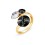 Серебряное кольцо SPARK Lolipop Gold со Swarovski